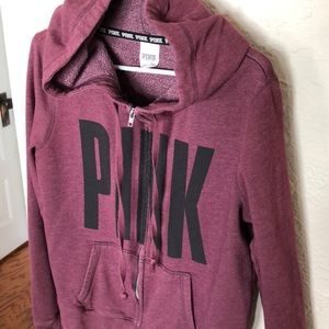 Burgundy Victoria’s Secret PINK hoodie